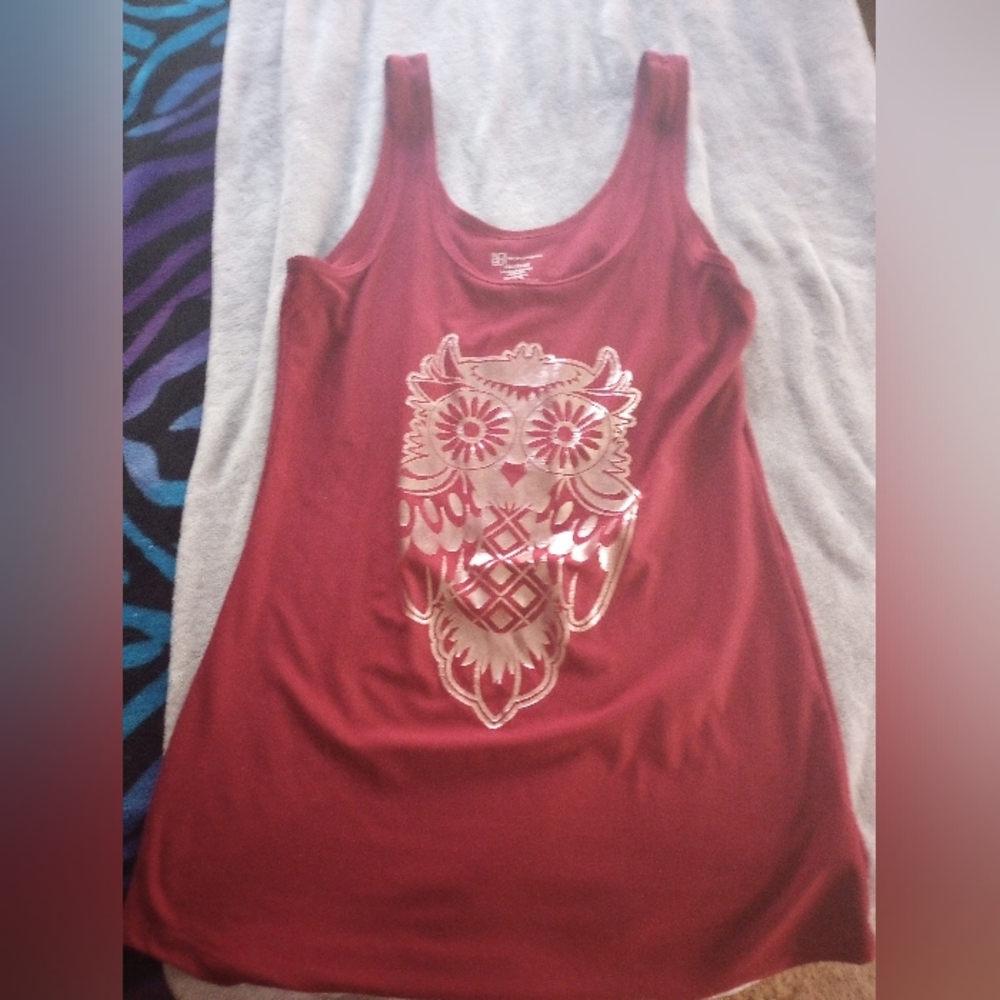 No Boundaries Pink Sleeveless Graphic Tank Top